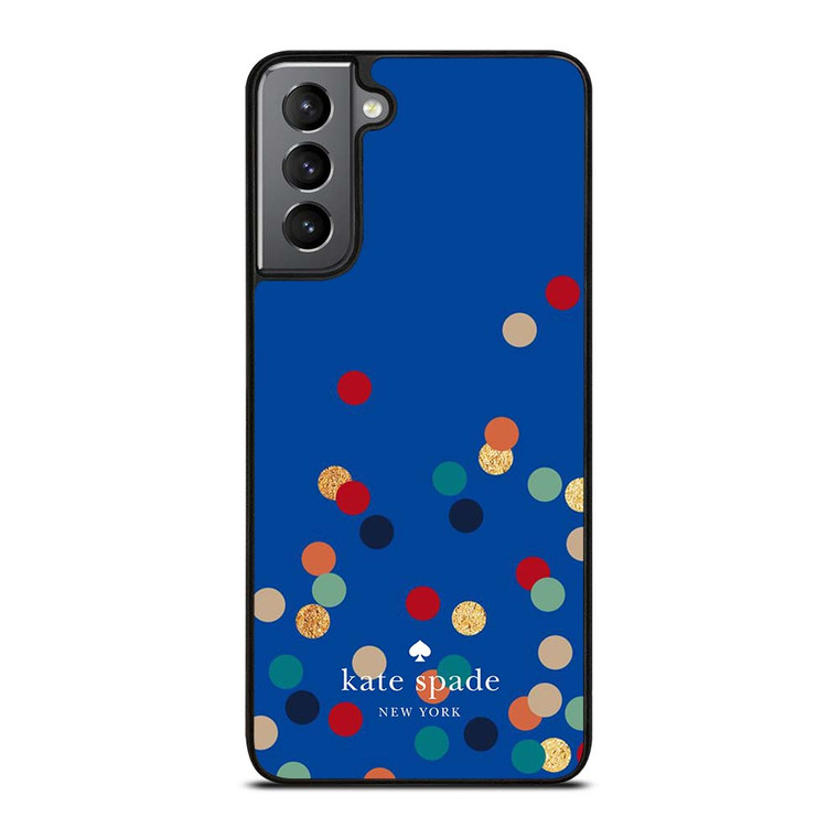 KATE SPADE NEW YORK LOGO SPARKLE POLKADOTS ICON Samsung Galaxy S21 Plus Case Cover
