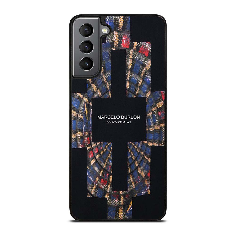 MARCELO BURLON COUNTY OF MILAN LOGO Samsung Galaxy S21 Plus Case Cover