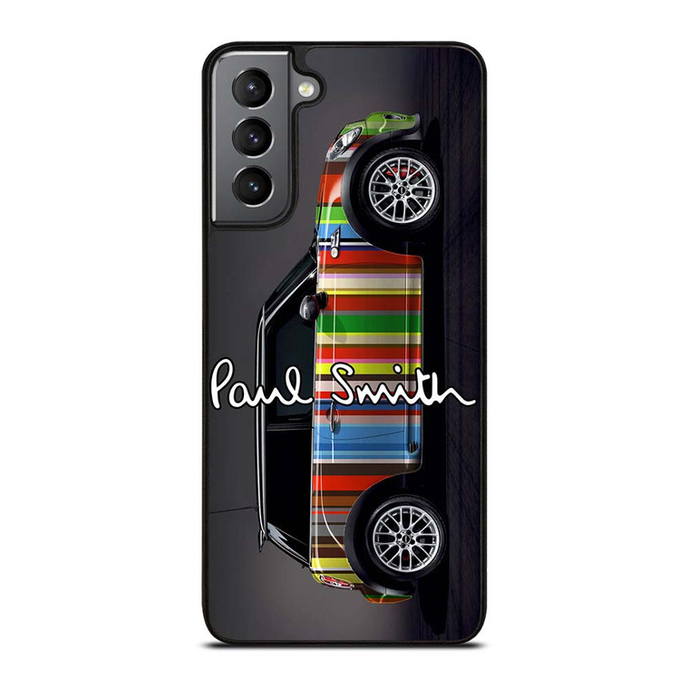 MINI COOPER CAR PAUL SMITH PATTERN Samsung Galaxy S21 Plus Case Cover