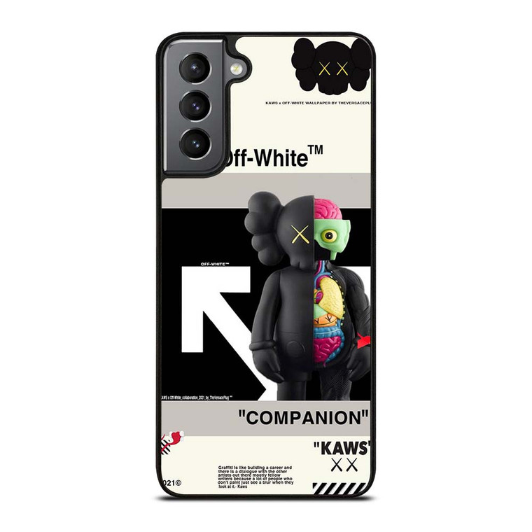 OFF WHITE KAWS COMPANION Samsung Galaxy S21 Plus Case Cover