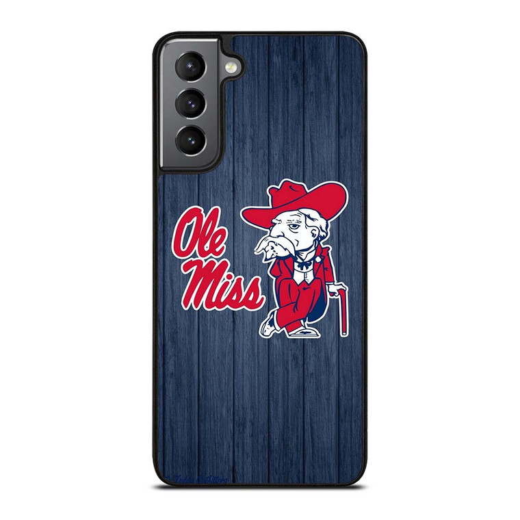 OLE MISS WOODEN LOGO Samsung Galaxy S21 Plus Case Cover