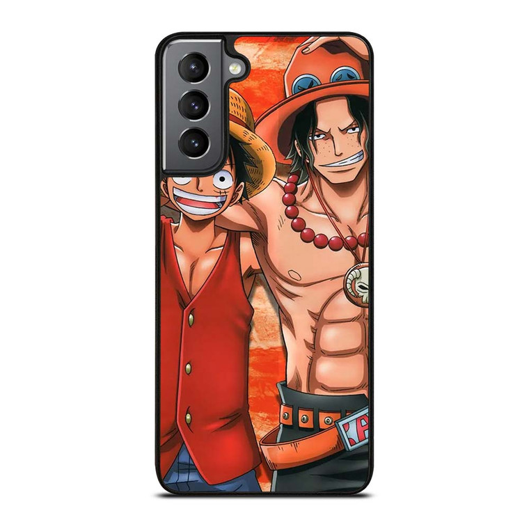 ONE PIECE ACE AND LUFFY Samsung Galaxy S21 Plus Case Cover
