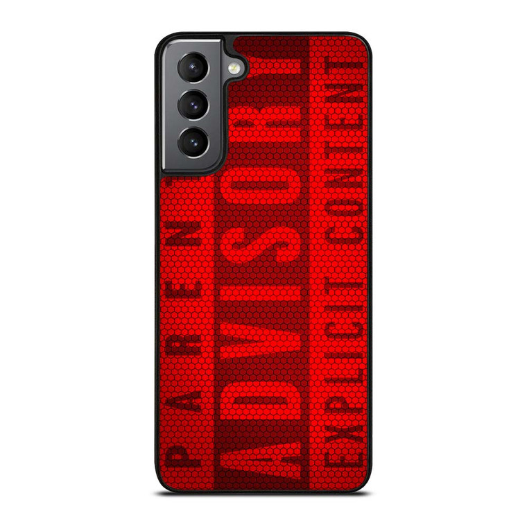 PARENTAL ADVISORY EXPLICIT CONTENT CARBON Samsung Galaxy S21 Plus Case Cover