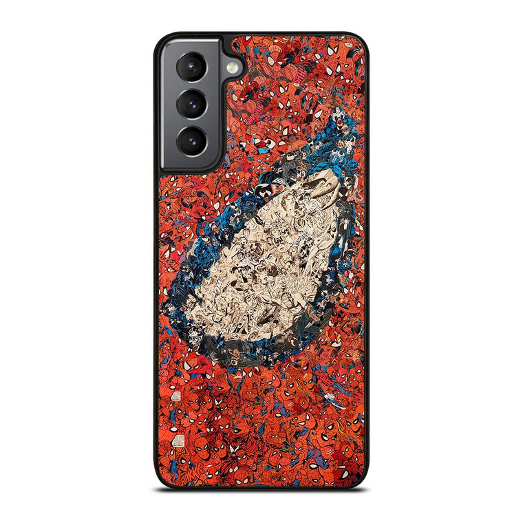 SPIDERMAN EYE COLLAGE Marvel Avengers Samsung Galaxy S21 Plus Case Cover