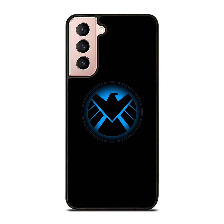 AGENTS OF SHIELD MARVEL LOGO BLUE Samsung Galaxy S21 Case Cover