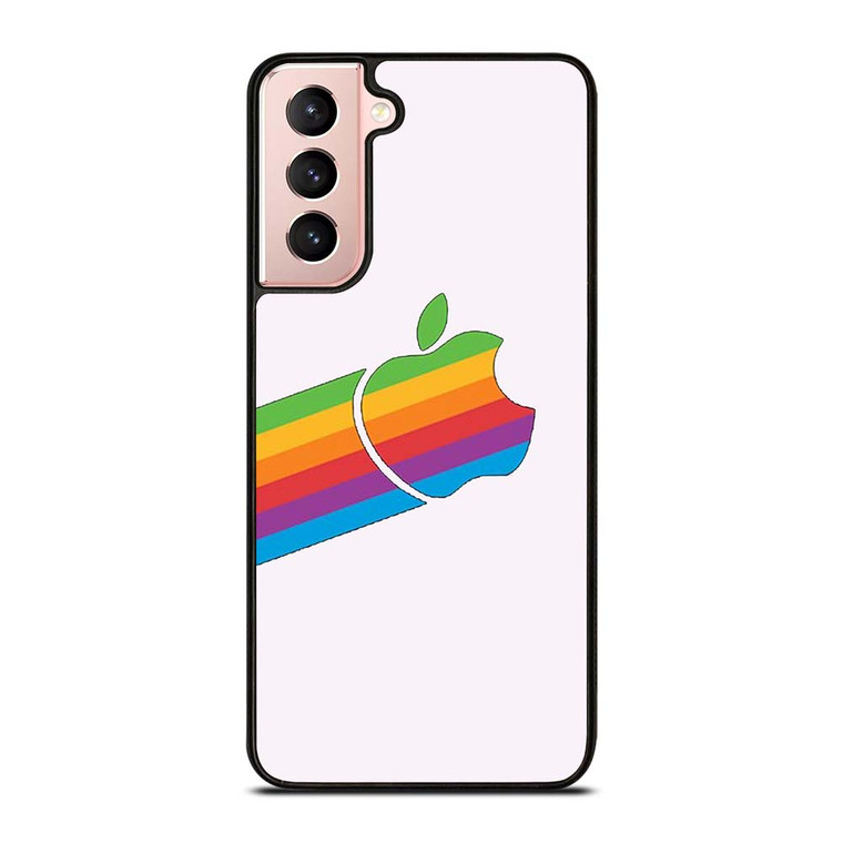 APPLE RETRO DESIGN WHITE Samsung Galaxy S21 Case Cover