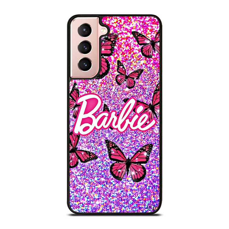 BARBIE BUTTERFLY LOGO ICON PINK Samsung Galaxy S21 Case Cover