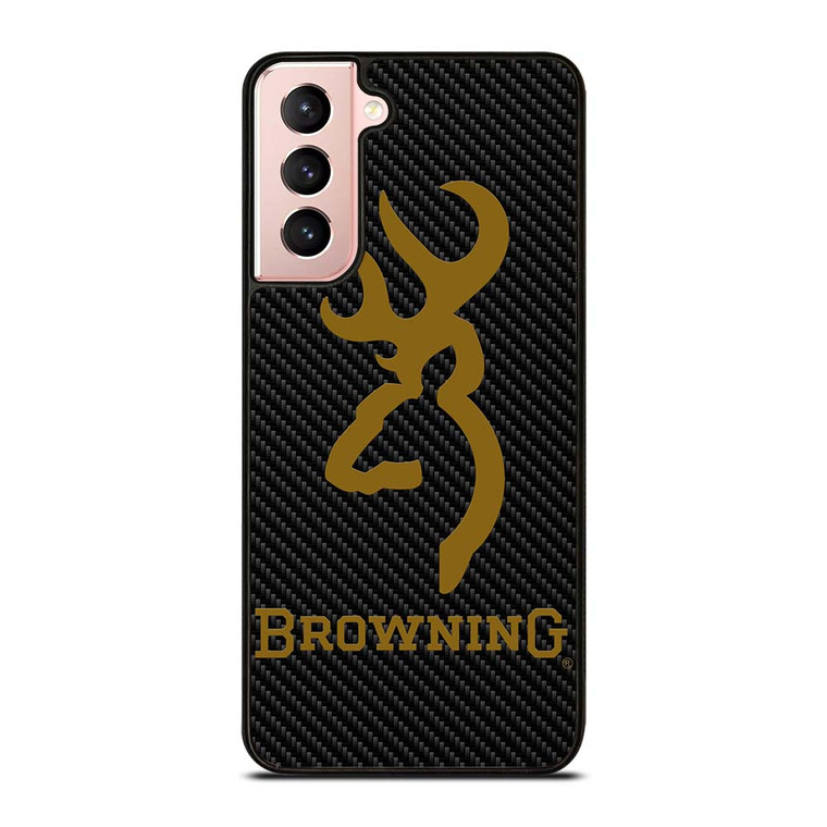 BROWNING LOGO CARBON Samsung Galaxy S21 Case Cover