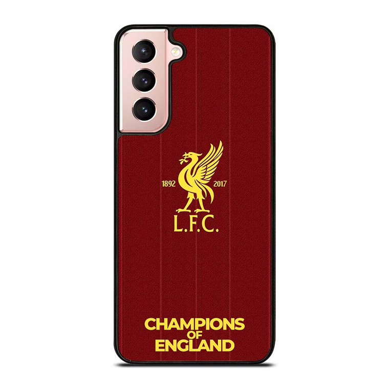 CHAMPIONS OF ENGLAND LIVERPOOL FC Samsung Galaxy S21 Case Cover