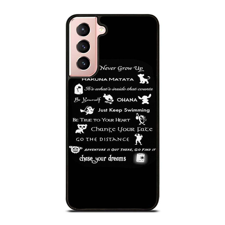 DISNEY LESSONS BLACK Samsung Galaxy S21 Case Cover