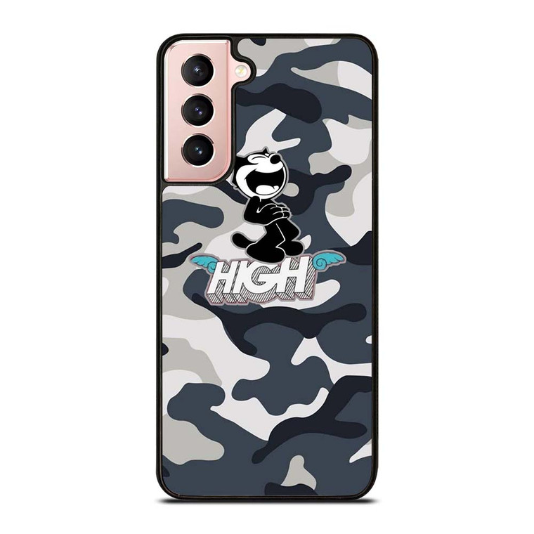 FELIX THE CAT HIGH CAMO Samsung Galaxy S21 Case Cover