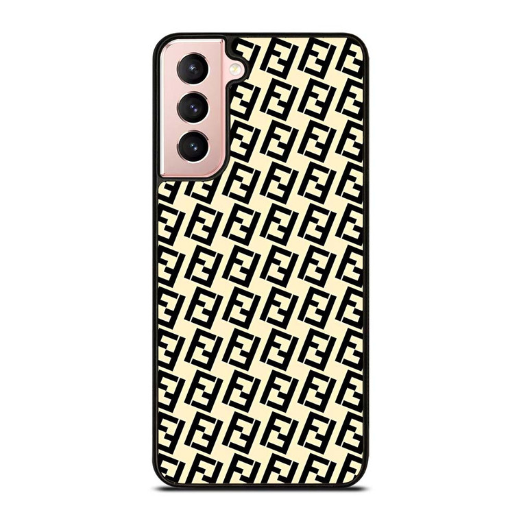 FENDI FASHION ROMA LOGO PATTERN Samsung Galaxy S21 Case Cover