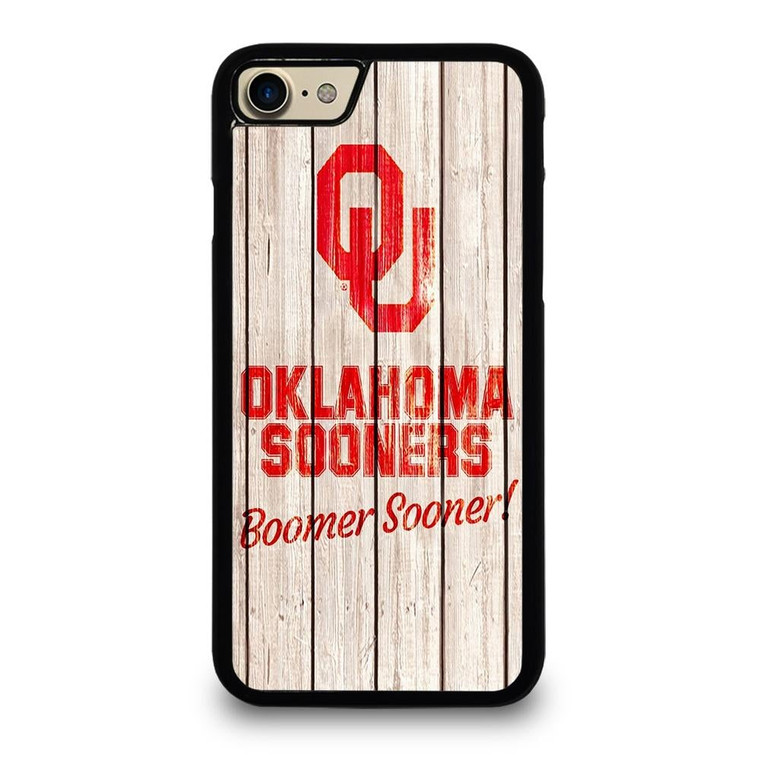 OKLAHOMA SOONERS WOODEN LOGO iPhone 7 / 8 Case Cover