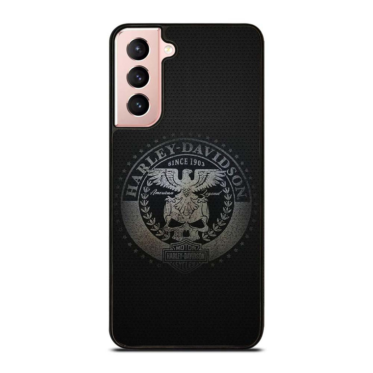 HARLEY DAVIDSON MOTORCYCLES COMPANY CARBON LOGO Samsung Galaxy S21 Case Cover