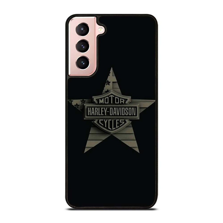 HARLEY DAVIDSON MOTORCYCLES COMPANY LOGO STAR Samsung Galaxy S21 Case Cover
