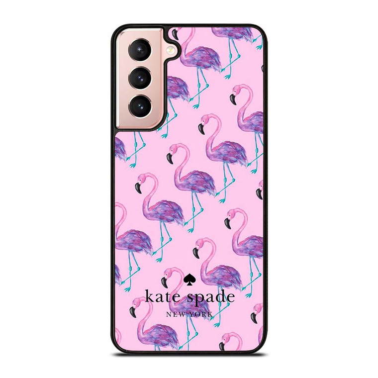 KATE SPADE NEW YORK LOGO FLAMENGOS PATTERN Samsung Galaxy S21 Case Cover