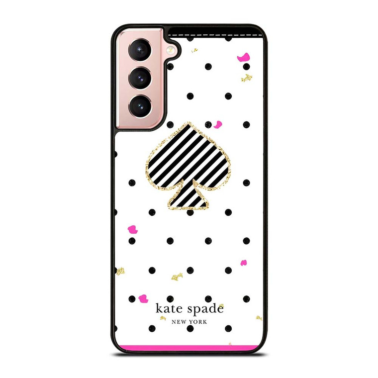 KATE SPADE NEW YORK LOGO POLKADOTS ICON Samsung Galaxy S21 Case Cover