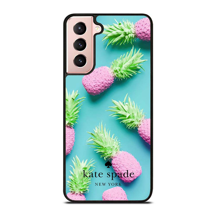 KATE SPADE NEW YORK LOGO SUMMER PINEAPPLE ICON Samsung Galaxy S21 Case Cover