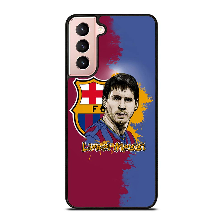 LIONEL MESSI BARCELONA ART Samsung Galaxy S21 Case Cover
