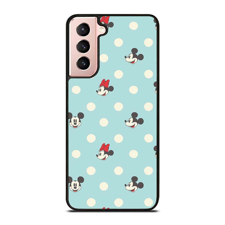 MICKEY AND MINNIE MOUSE DISNEY POLKADOTS Samsung Galaxy S21 Case Cover