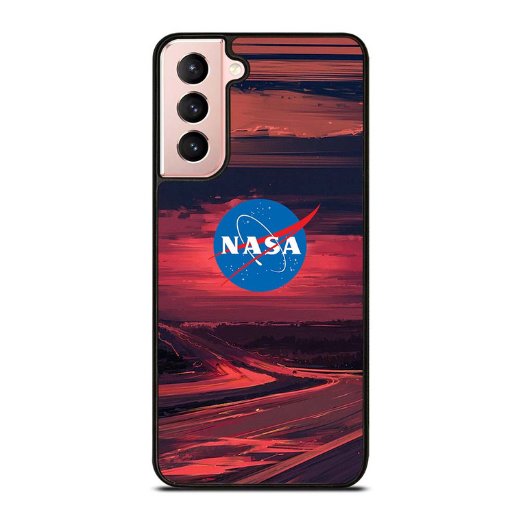 NASA LOGO SUNSET Samsung Galaxy S21 Case Cover