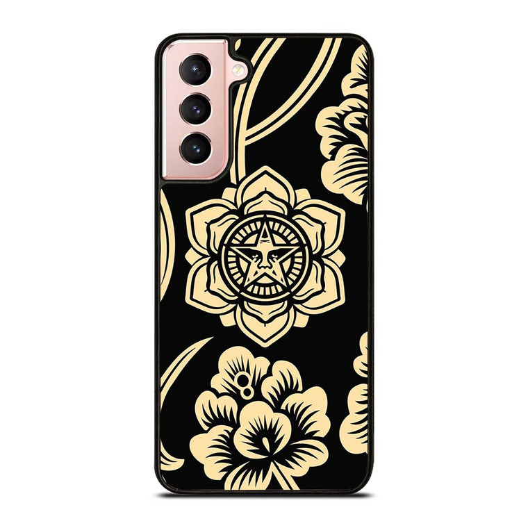 OBEY CLOTHING FLORAL LOGO Samsung Galaxy S21 Case Cover