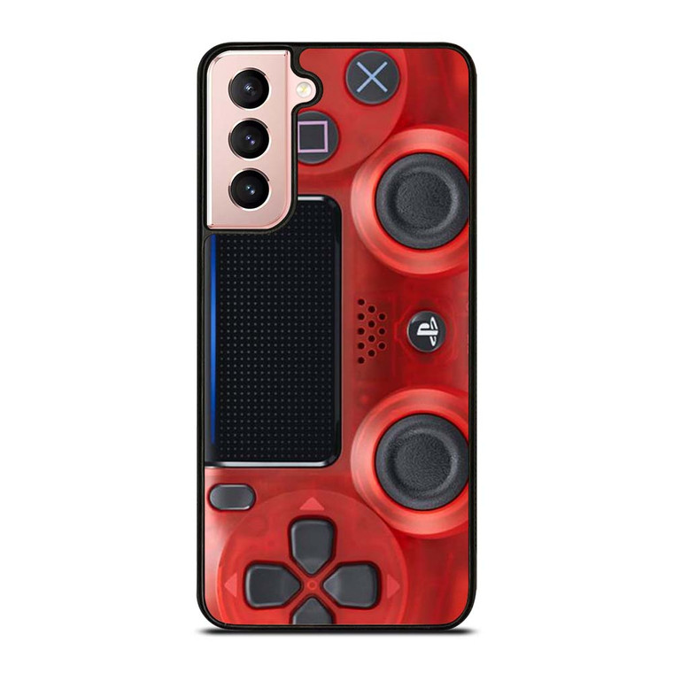 PS4 CONTROLLER PLAY STATION RED Samsung Galaxy S21 Case Cover