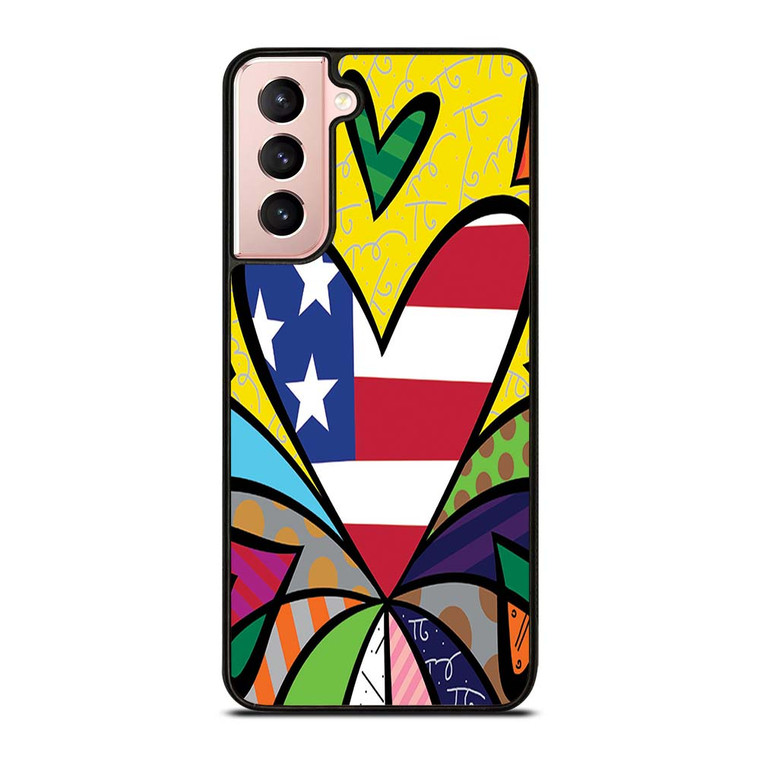 ROMERO BRITTO LOVE NEW 2 Samsung Galaxy S21 Case Cover