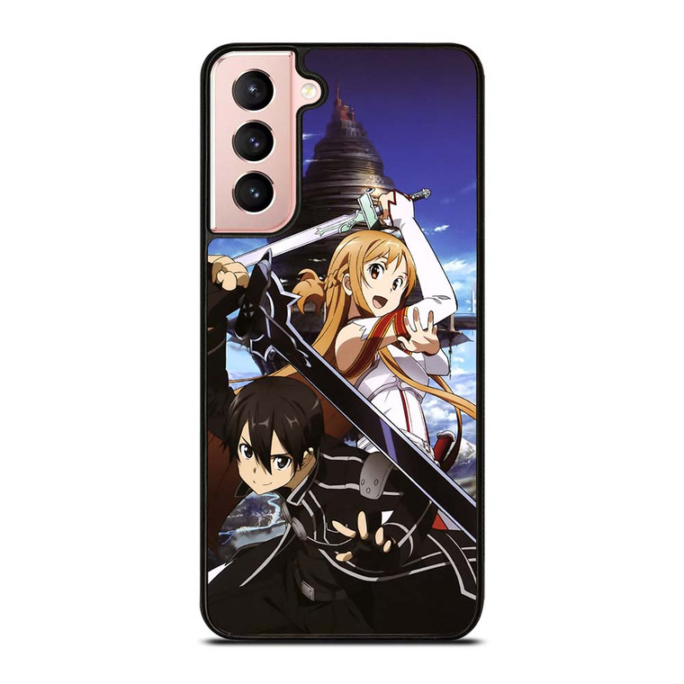 SAO SWORD ART ONLINE KIRITO AND ASUNA Samsung Galaxy S21 Case Cover