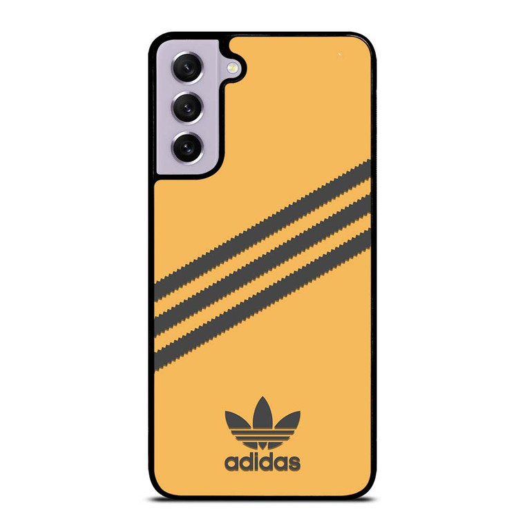 ADIDAS ORIGINALS STRIPES ORANGE BLACK Samsung Galaxy S21 FE Case Cover