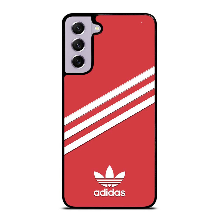 ADIDAS ORIGINALS STRIPES SCARLET RED Samsung Galaxy S21 FE Case Cover