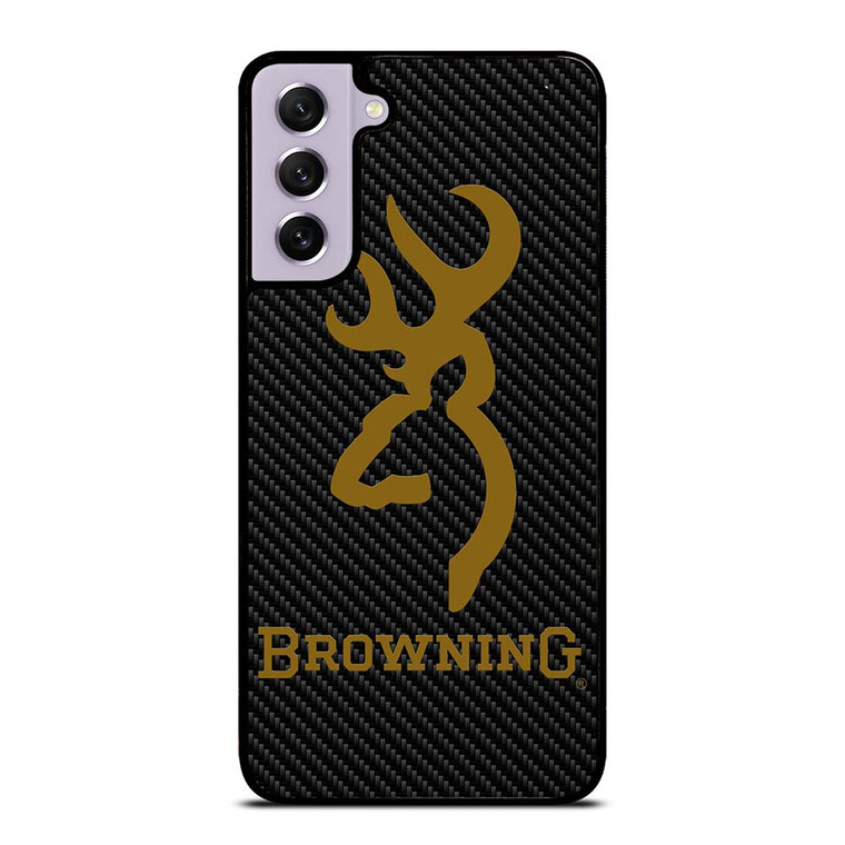 BROWNING LOGO CARBON Samsung Galaxy S21 FE Case Cover