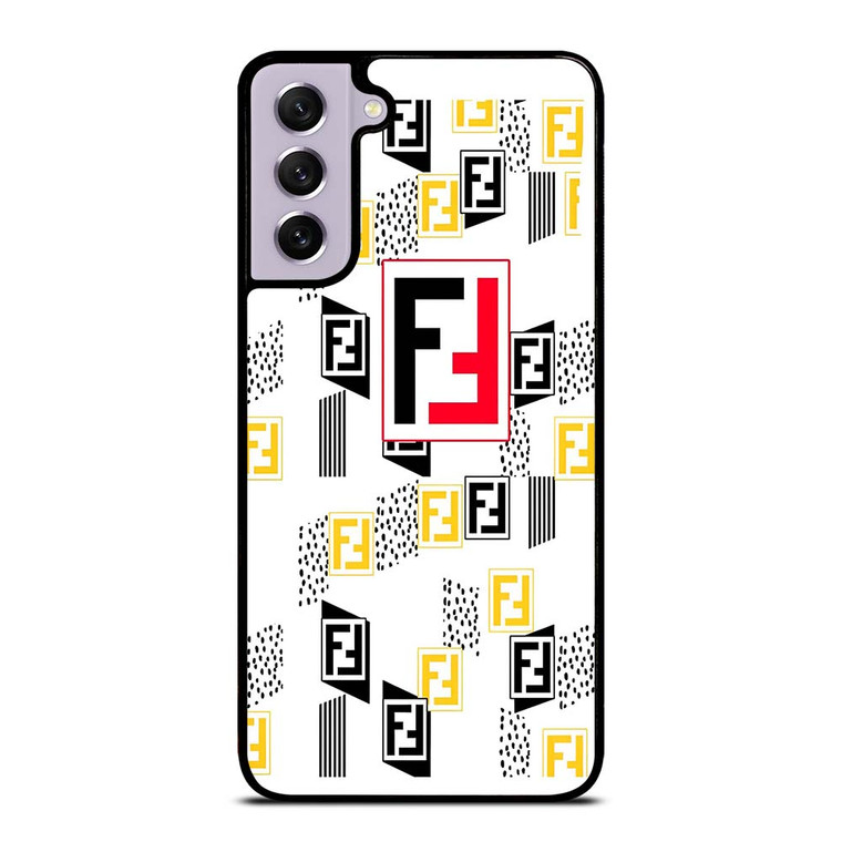 FENDI ROMA LOGO WHITE Samsung Galaxy S21 FE Case Cover
