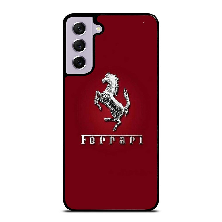 FERRARI LOGO SILVER EMBLEM Samsung Galaxy S21 FE Case Cover