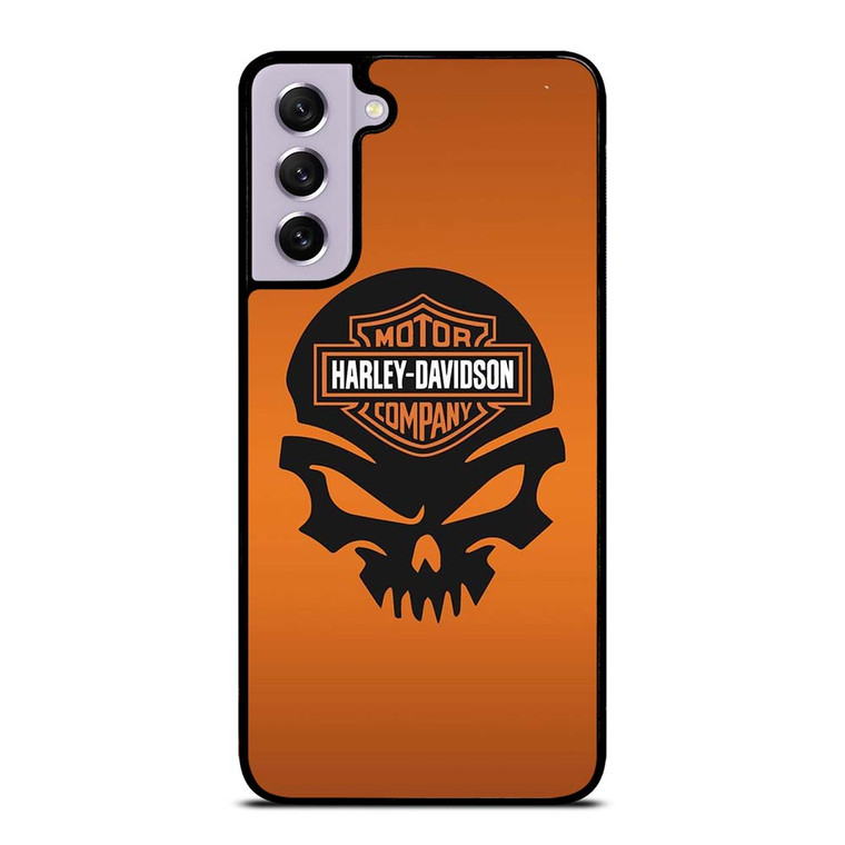HARLEY DAVIDSON MOTORCYCLES COMPANY LOGO SKULL Samsung Galaxy S21 FE Case Cover