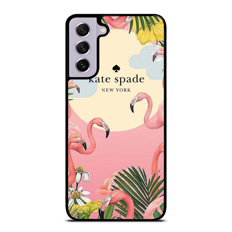 KATE SPADE NEW YORK LOGO FLORAL FLAMENGOS Samsung Galaxy S21 FE Case Cover