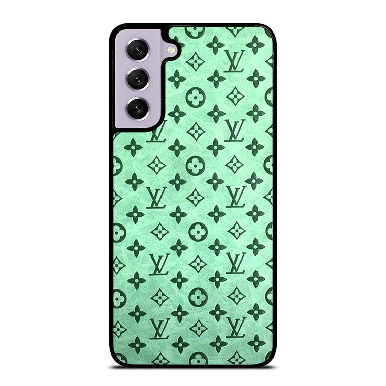 LOUIS VUITTON LOGO GREEN ICON PATTERN Samsung Galaxy S21 FE Case Cover