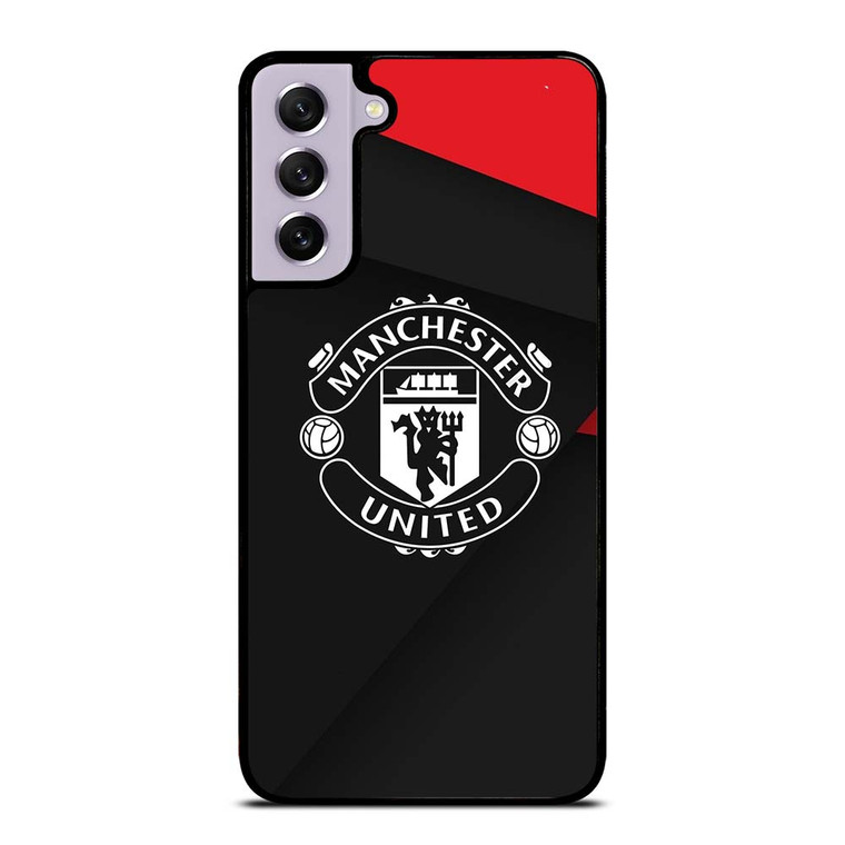 MANCHESTER UNITED LOGO BLACK Samsung Galaxy S21 FE Case Cover