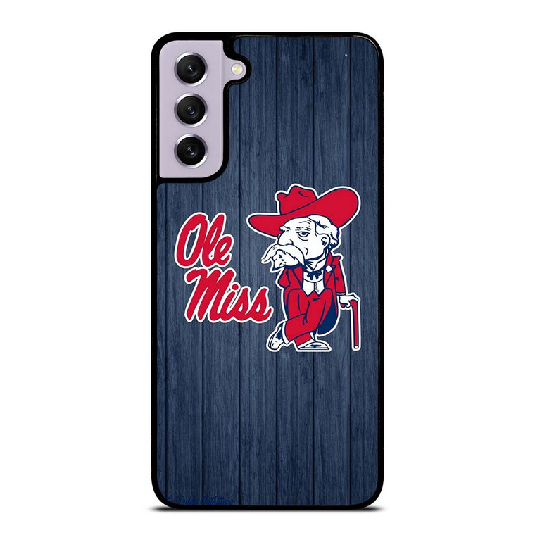 OLE MISS WOODEN LOGO Samsung Galaxy S21 FE Case Cover