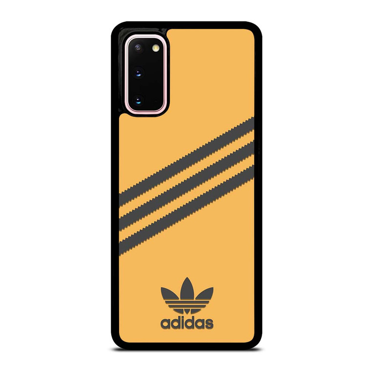 ADIDAS ORIGINALS STRIPES ORANGE BLACK Samsung Galaxy S20 Case Cover