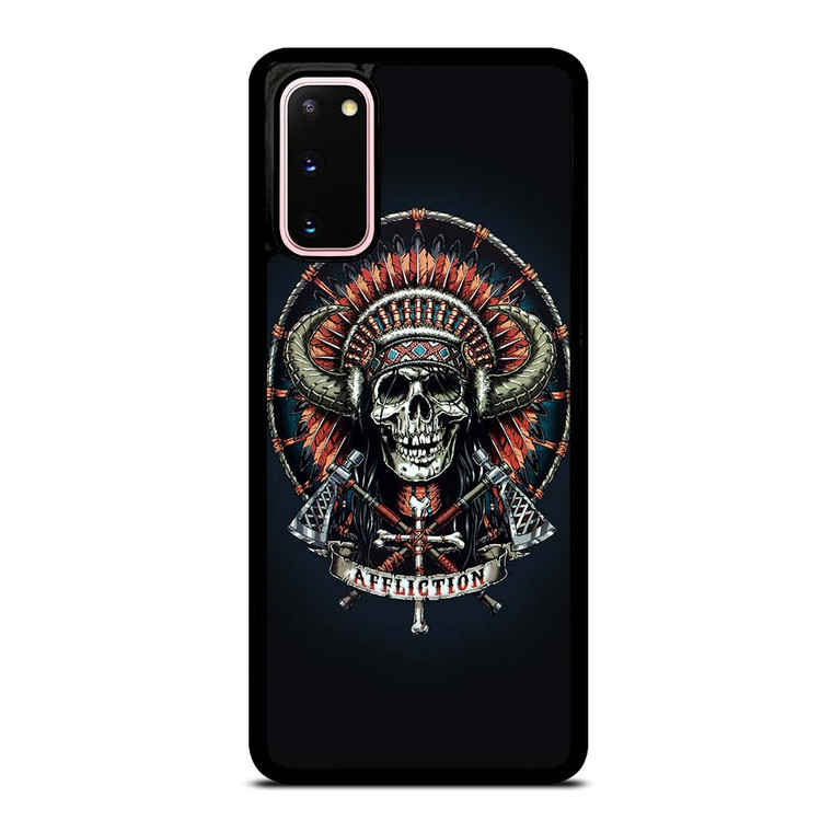 AFFLICTION INDIAN SKULL Samsung Galaxy S20 Case Cover