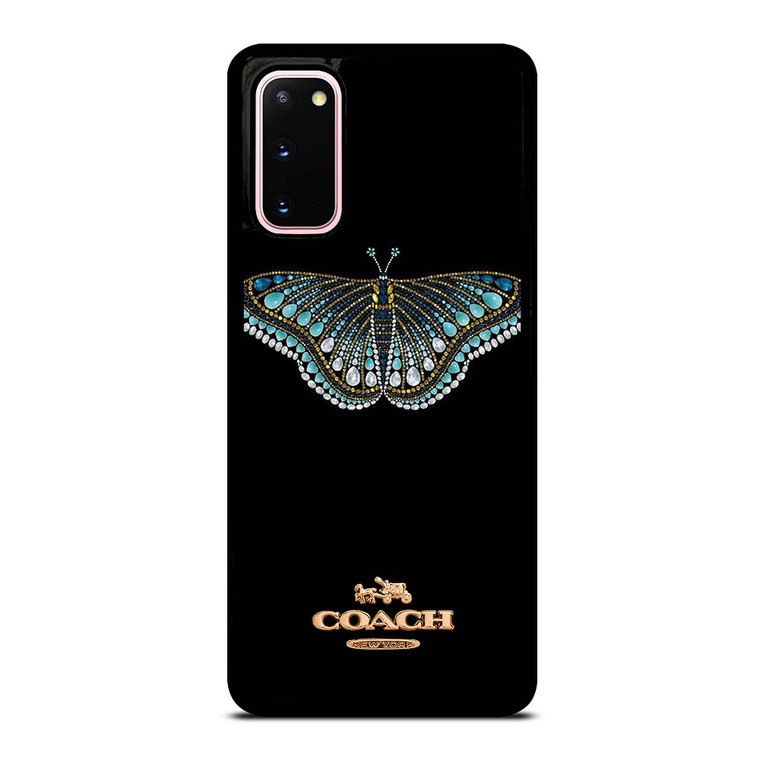 COACH NEW YORK DIAMOND BUTTERFLY Samsung Galaxy S20 Case Cover