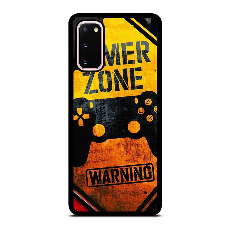 GAMER ZONE WARNING Samsung Galaxy S20 Case Cover