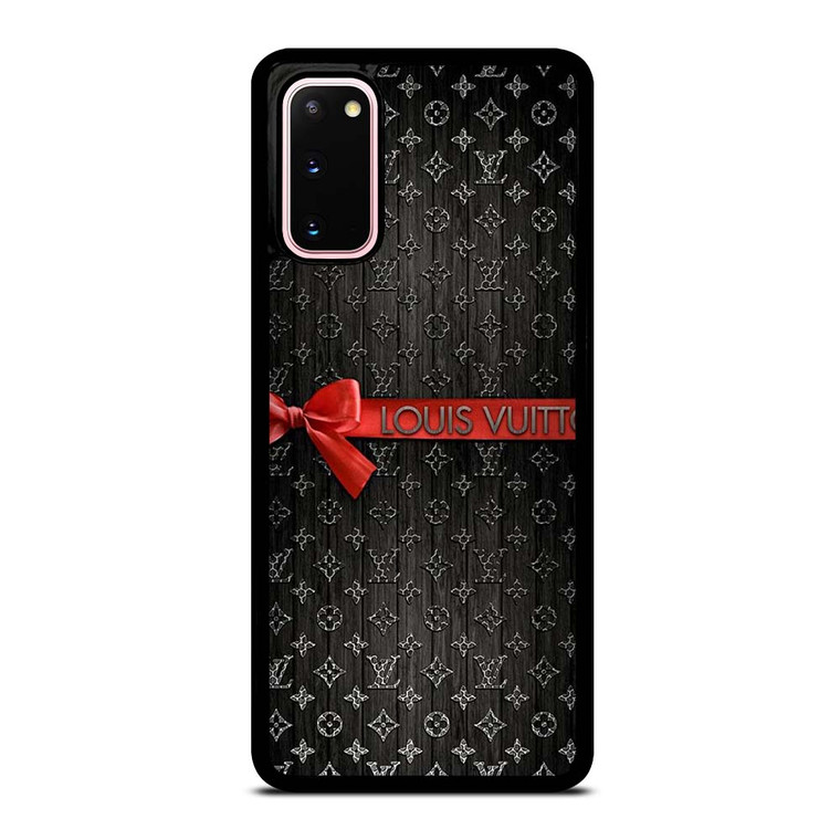 LOUIS VUITTON LV LOGO PATTERN RED RIBBON Samsung Galaxy S20 Case Cover