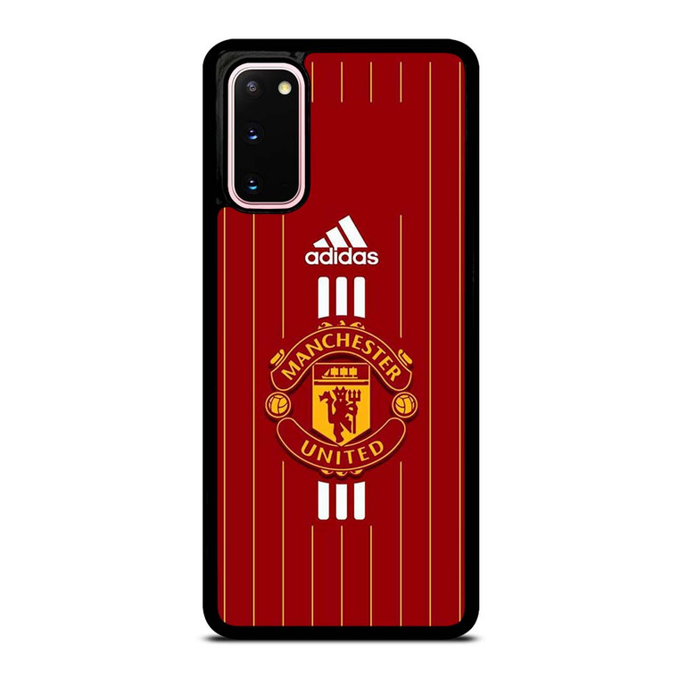 MANCHESTER UNITED FC LOGO FOOTBALL ADIDAS STRIPES Samsung Galaxy S20 Case Cover