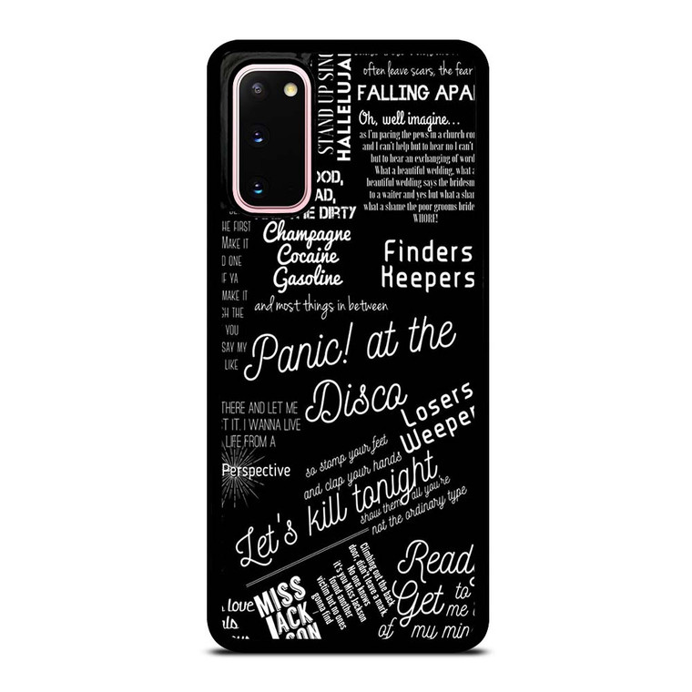 PANIC AT THE DISCO LYRIC Samsung Galaxy S20 Case Cover