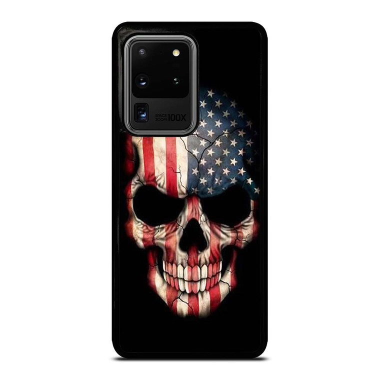 AMERICAN FLAG SKULL Samsung Galaxy S20 Plus Case Cover