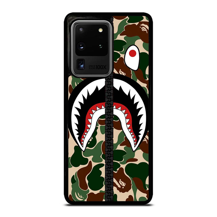 BAPE SHARK CAMO ZIP Samsung Galaxy S20 Plus Case Cover
