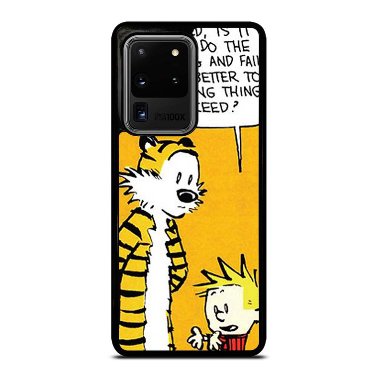 CALVIN AND HOBBES QUOTE Samsung Galaxy S20 Plus Case Cover