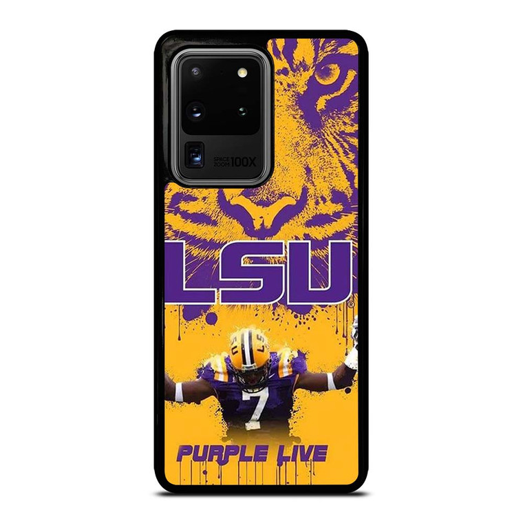 LSU TIGERS LOUISIANA STATE UNIVERSITY PURPLE LIVE Samsung Galaxy S20 Plus Case Cover